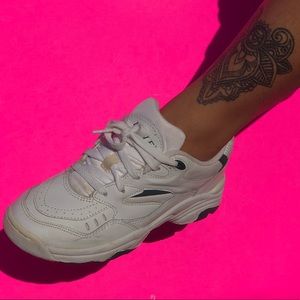 GREEN AND WHITE SNEAKERS